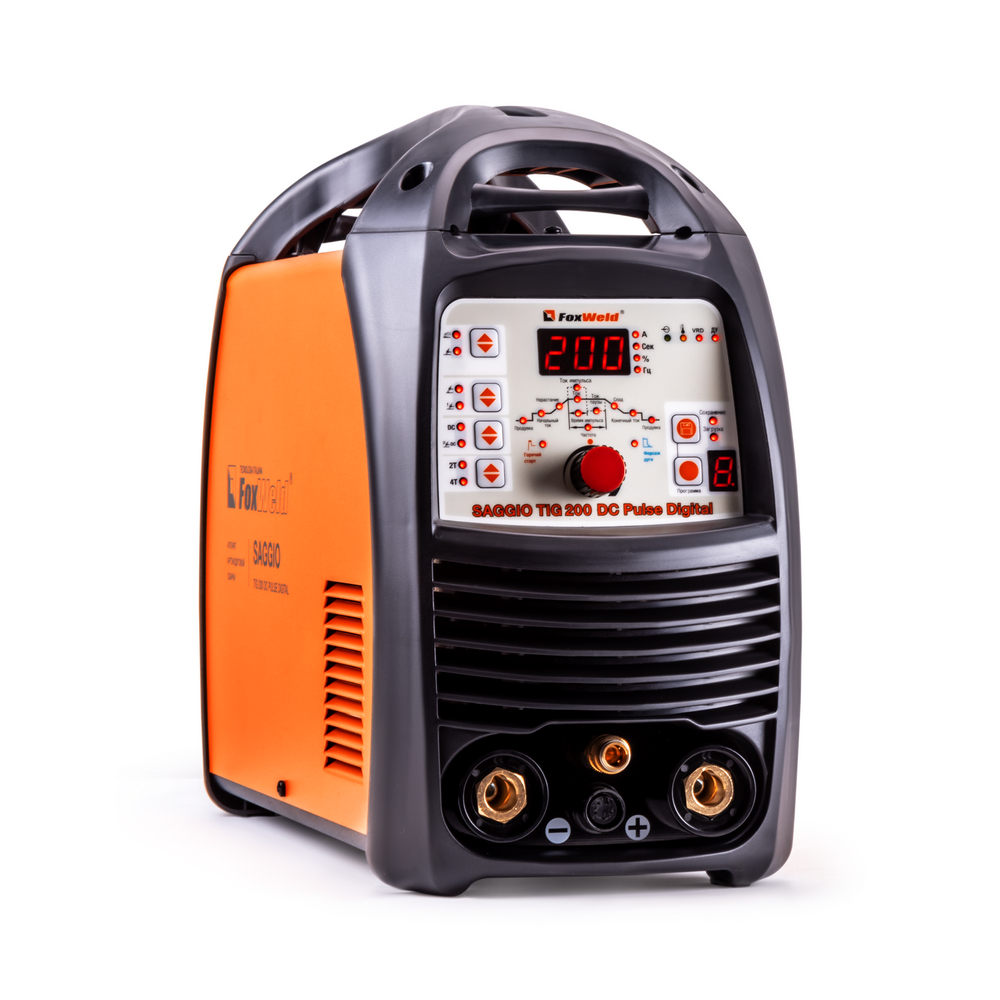 Аппарат аргонодуговой сварки SАGGIO TIG 200 DC Pulse Digital (5-200А, ПВ 60%, 14 кг)