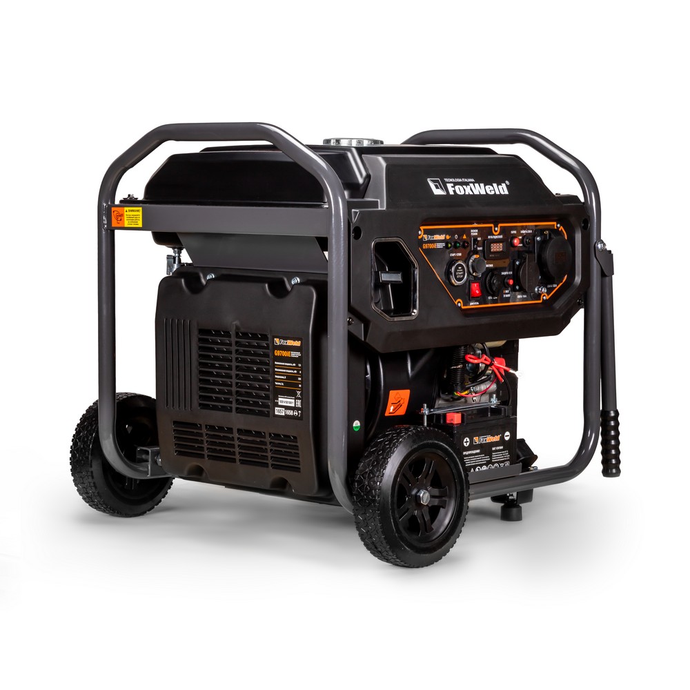 Генератор Foxweld G9700iЕ инверторный (7,5/8 кВт, 66 кг, ручной/электростартер)