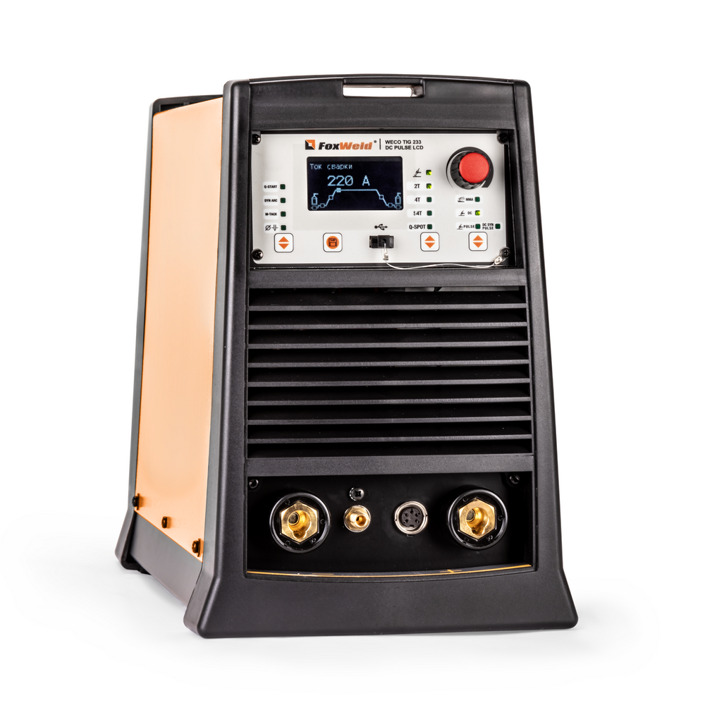 Аппарат аргонодуговой сварки WECO TIG 233 DC PULSE LCD (5-220А, ПВ40%, 18,5 кг) 