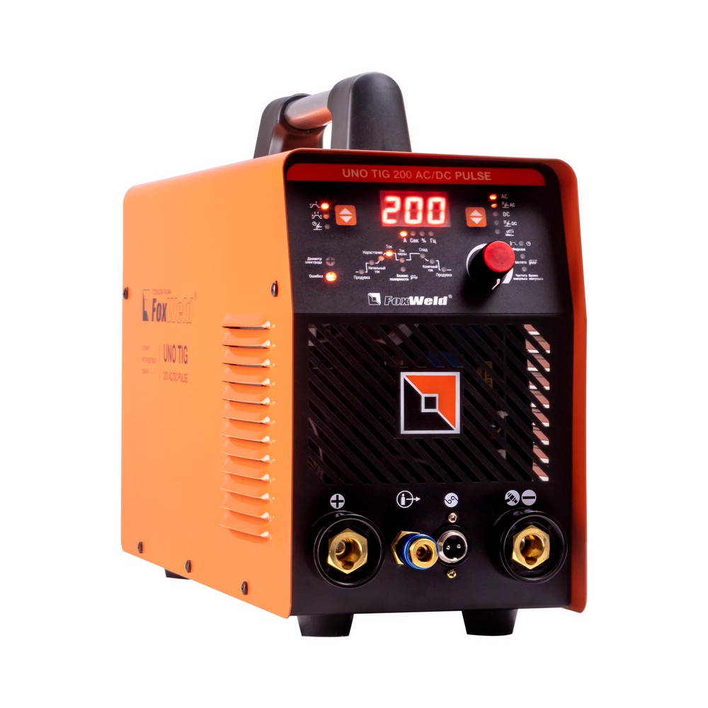 Аппарат аргонодуговой сварки UNO TIG 200 AC/DC PULSE (5-200А, ПВ60%, 14.5 кг) 