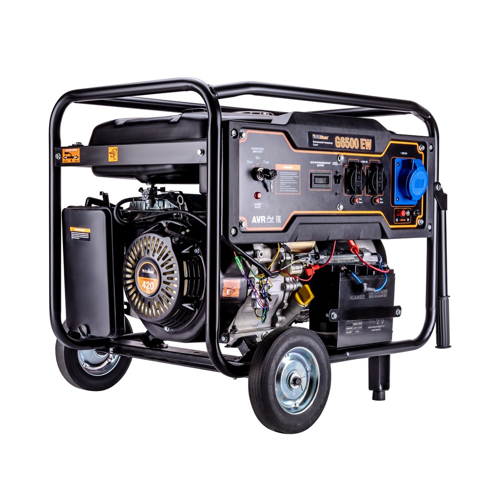 Генератор Expert G6500 EW (5,5/6 кВт, 86.4 кг, на колёсах)