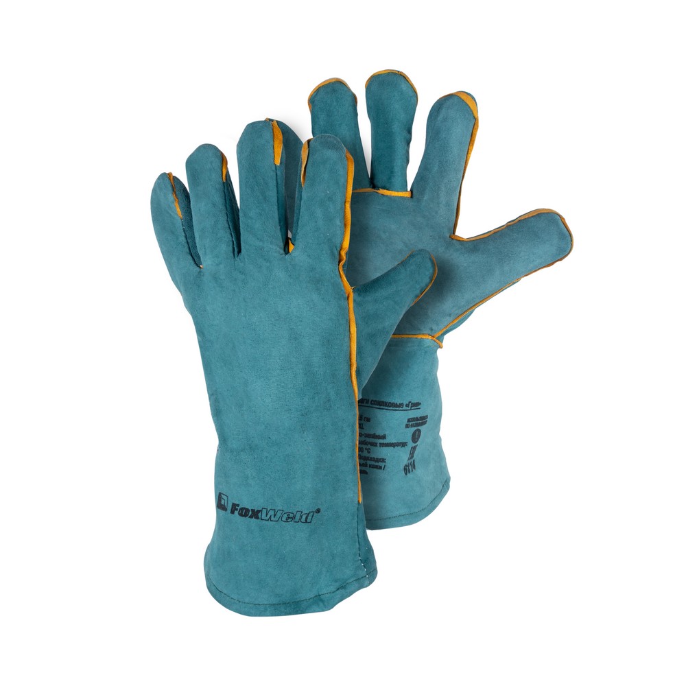 Краги спилковые "Грин" (уп. 12шт.) ЧЗ