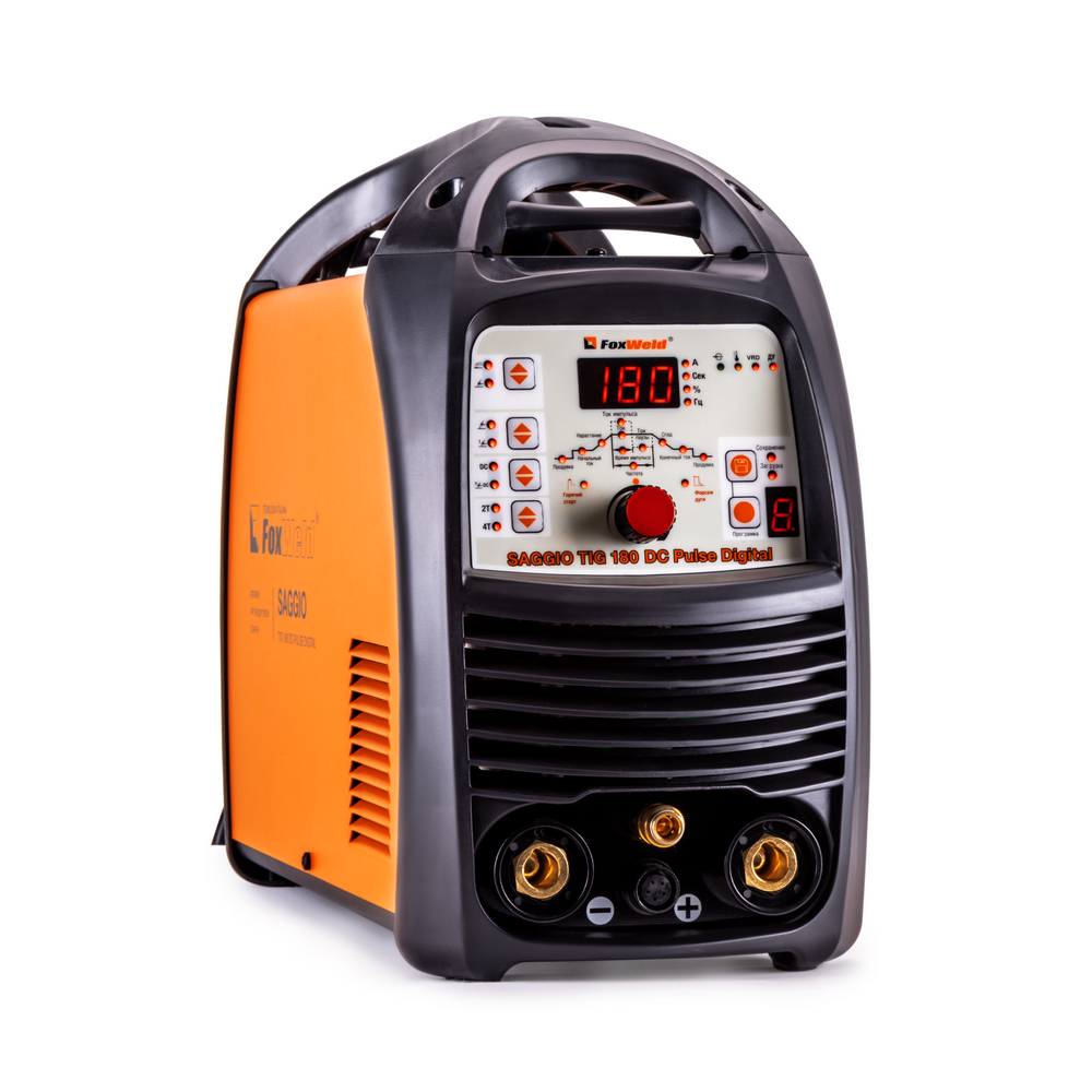 Аппарат аргонодуговой сварки SАGGIO TIG 180 DC Pulse Digital (5-180А, ПВ60%, 14 кг)