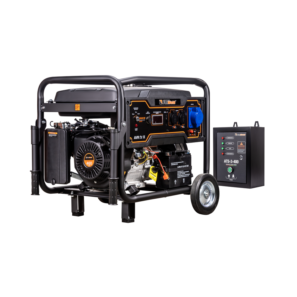 Генератор Expert G9500 EW (7,8/8,3 кВт, 100 кг, на колёсах,с блоком автоматики)